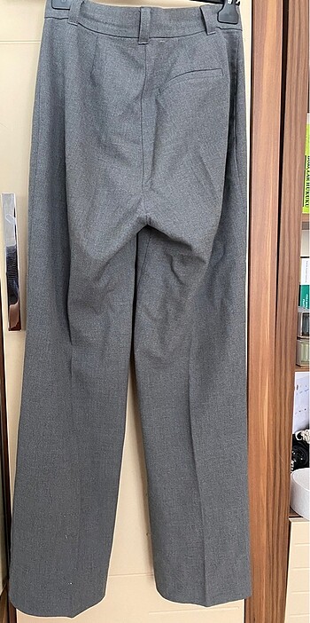 Pull and Bear Pull&bear gri kumaş pantolon