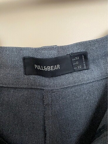 32 Beden Pull&bear gri kumaş pantolon
