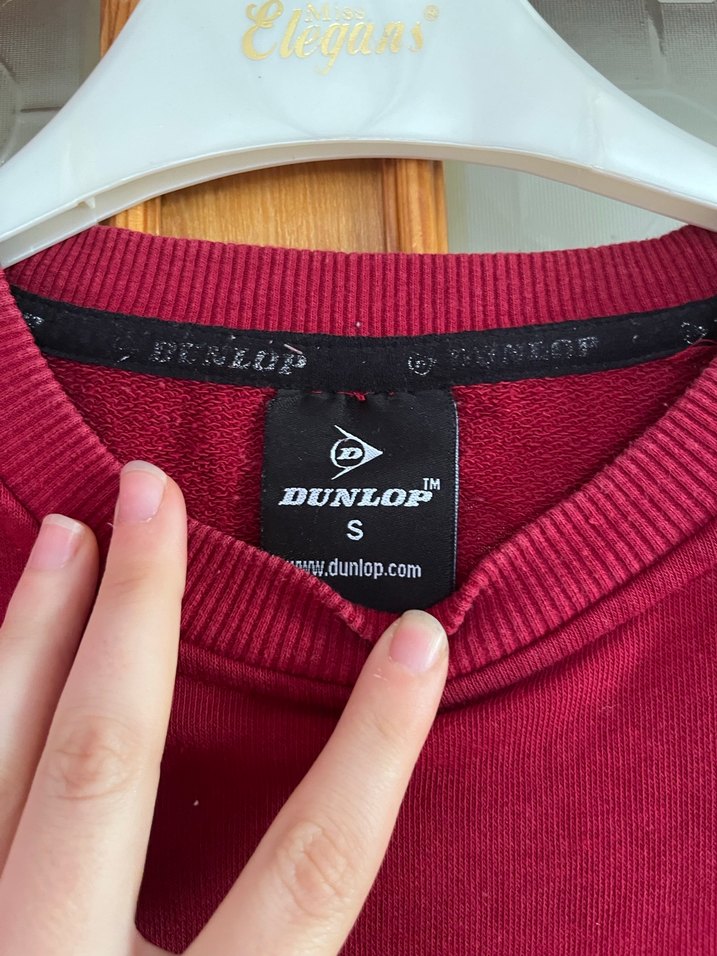 Bordo Baskılı Kadın Sweatshirt - Görsel 3
