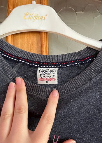 Gri Kadın Uzun Kollu Sweatshirt - Görsel 3