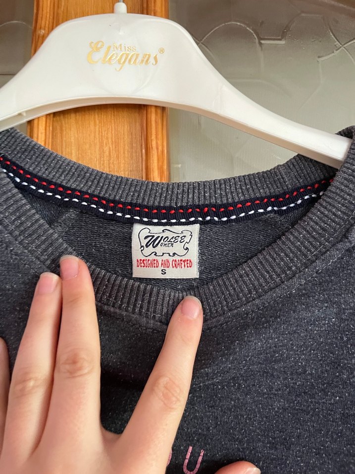 Gri Kadın Uzun Kollu Sweatshirt - Görsel 3