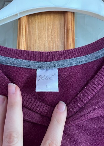 Kızlar İçin Mor Baskılı Sweatshirt - Görsel 3