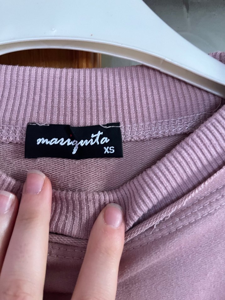 Mor Uzun Kollu Kadın Sweatshirt - Görsel 4