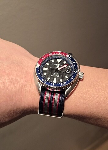 22 MM Nato Kordon SEIKO TUDOR OMEGA TAG Pepsi Bezel Saatlere Yak - Görsel 6