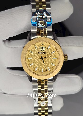 Versace V-Code Two Tone Kadın Saati - Görsel 3