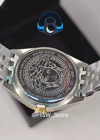 Versace V-Code Two Tone Kadın Saati - Görsel 6