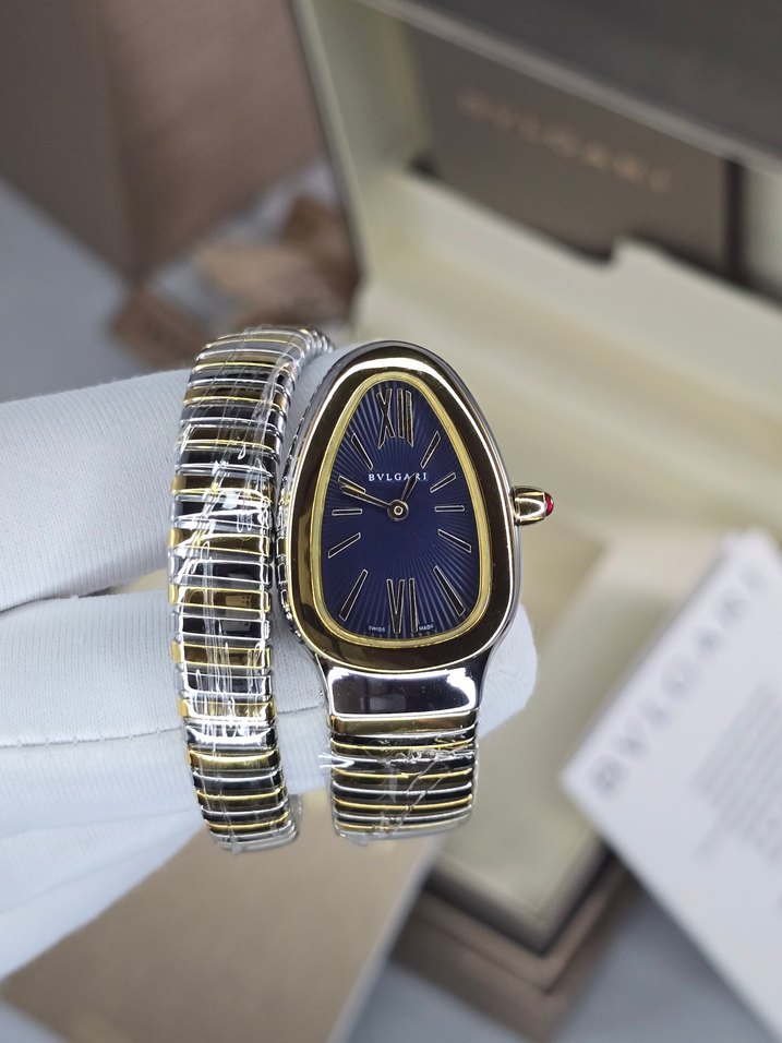 Bvlgari Serpenti Two Tone Lacivert Kadran - Görsel 4