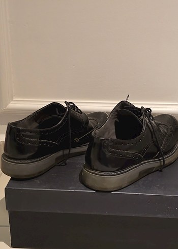 JJ STILLER Klasik Siyah Rugan Erkek Ayakkabı - Görsel 5