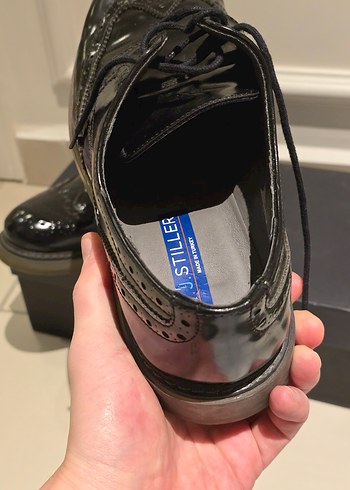 JJ STILLER Klasik Siyah Rugan Erkek Ayakkabı - Görsel 6