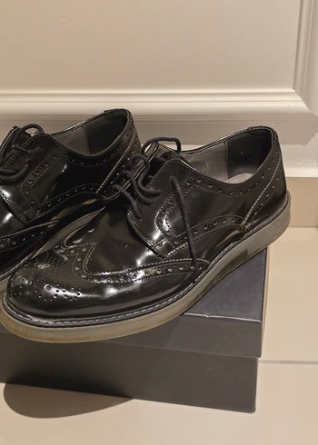 JJ STILLER Klasik Siyah Rugan Erkek Ayakkabı - Görsel 3