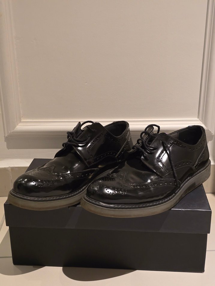 JJ STILLER Klasik Siyah Rugan Erkek Ayakkabı - Görsel 2