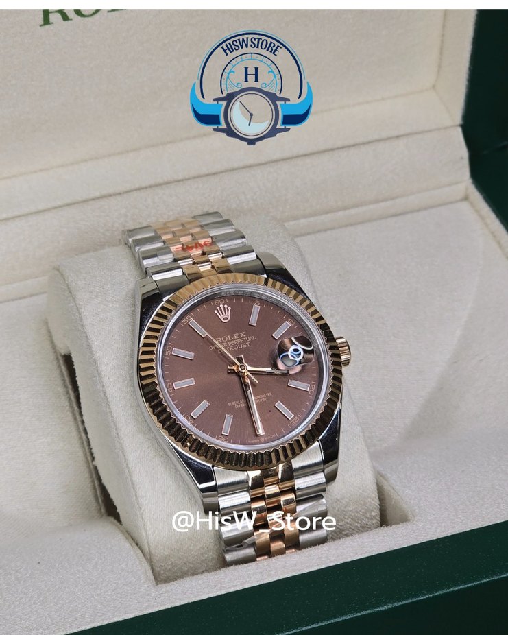 Rolex Datejust Two Tone 40 mm Chocolate Kadran - Görsel 2