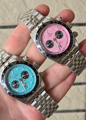 Tudor Black Bay Pink Dial Kol Saati - Görsel 4