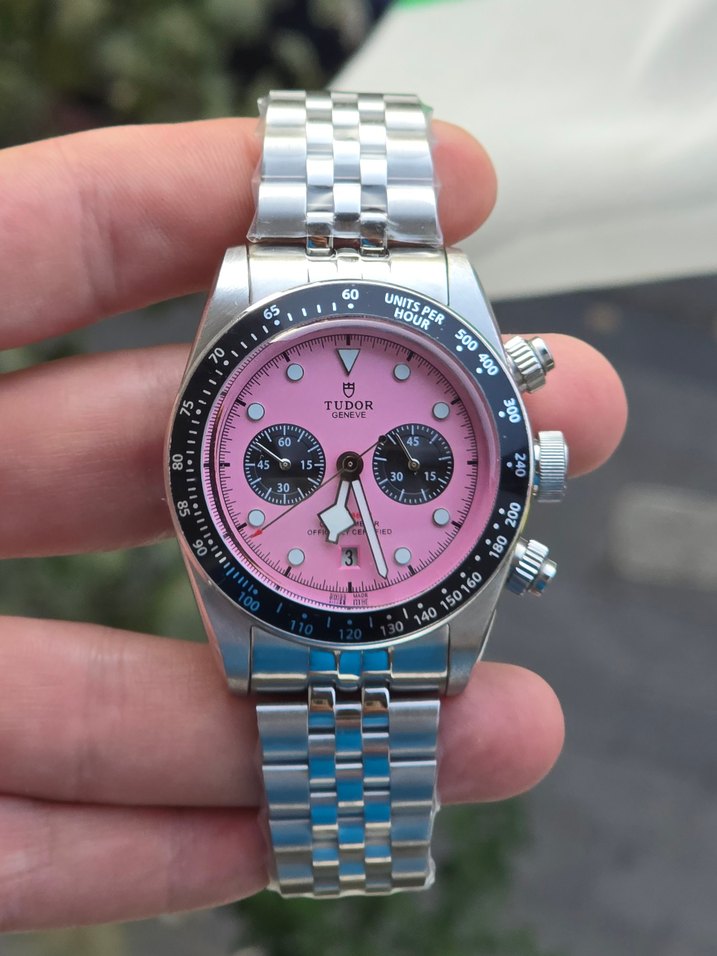 Tudor Black Bay Pink Dial Kol Saati - Görsel 3
