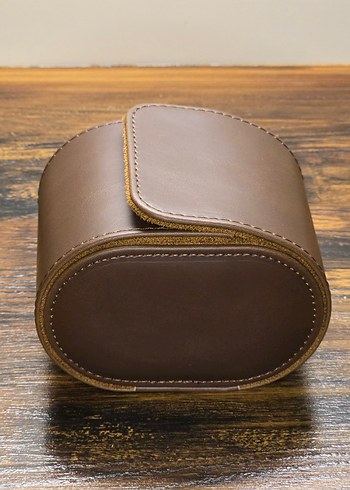 Watchroll Kahve Deri Saat ve Takı Çantası - Görsel 5