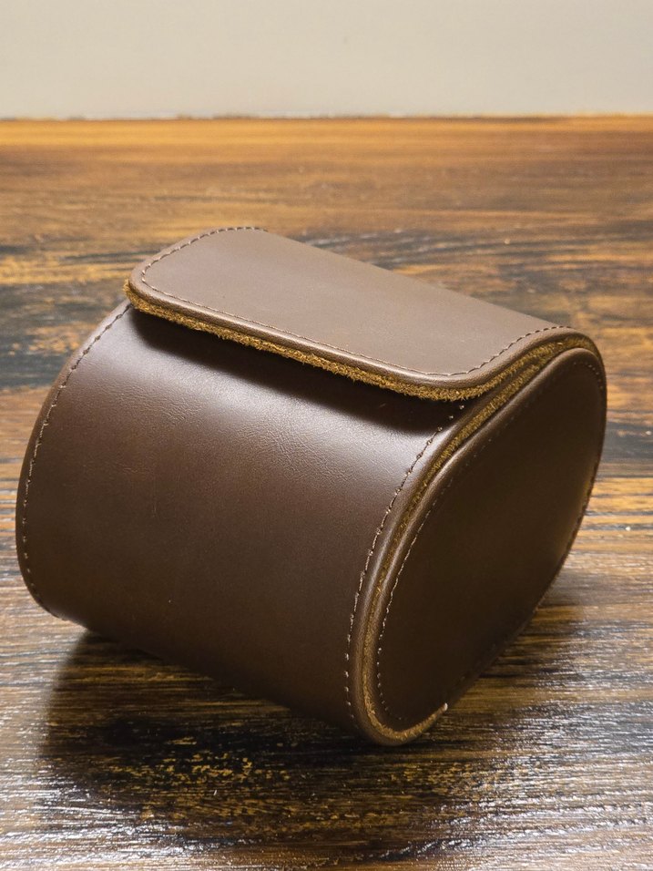 Watchroll Kahve Deri Saat ve Takı Çantası - Görsel 3