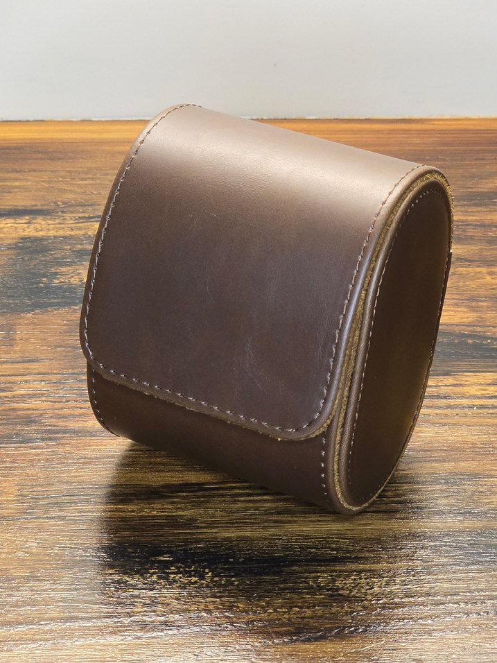 Watchroll Kahve Deri Saat ve Takı Çantası - Görsel 4