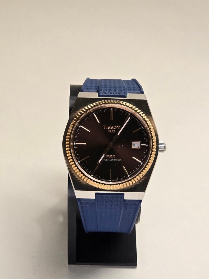 TISSOT PRX40 KORDON SİLİKON LACİVERT - Görsel 3