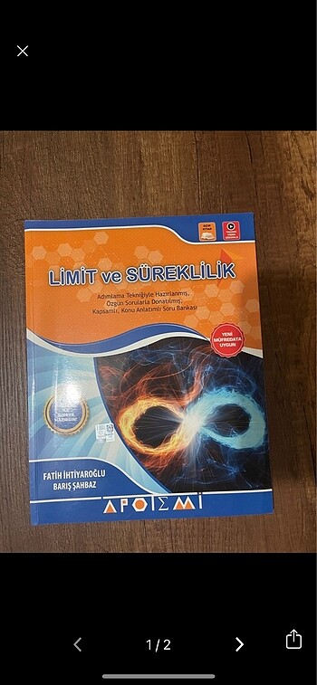 Apotemi yayınları limit ve süreklilik