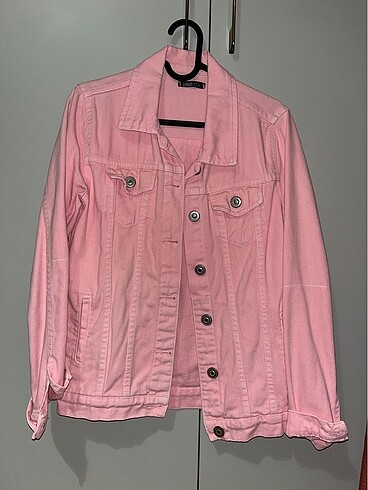 Pembe kot ceket