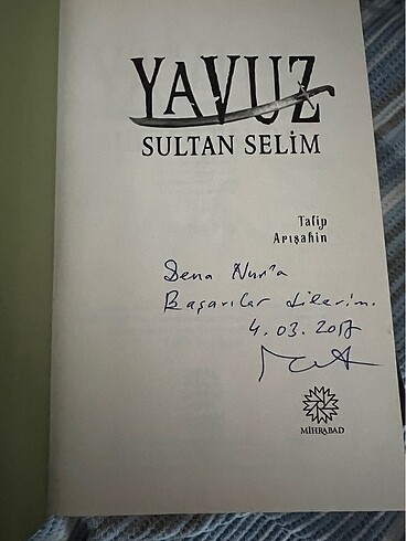  Yavuz Sultan Selim İmzalı