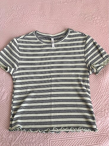 defacto yeşil çizgili crop