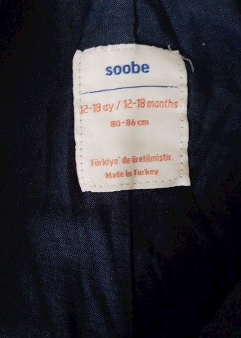 Koyu Mavi Fermuarlı Bebek Tulumu - Görsel 2