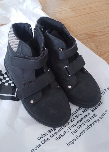 Siyah Tokalı Erkek Çocuk Biker Botu Polaris Marka - Görsel 2