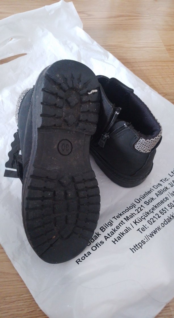 Siyah Tokalı Erkek Çocuk Biker Botu Polaris Marka - Görsel 4