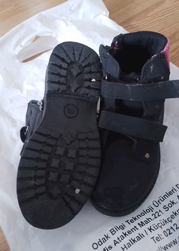 Tokalı Siyah Kauçuk kız Çocuk Botu Polaris Marka - Görsel 2
