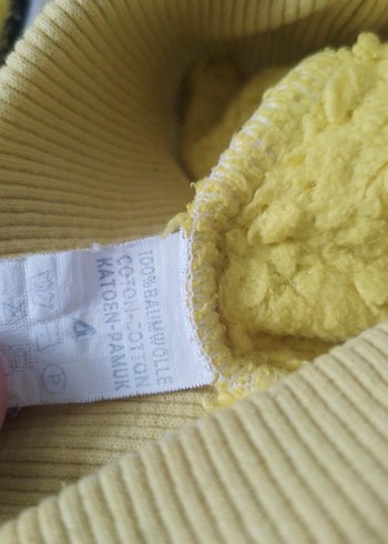 5 parça 60 tl.Sarı Nakışlı Kız Çocuk Polar Eşofman Takımı, - Görsel 5