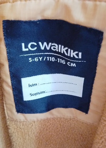 Bej Fermuarlı çocuk Kışlık Ceket 5,6 yaş - Görsel 2