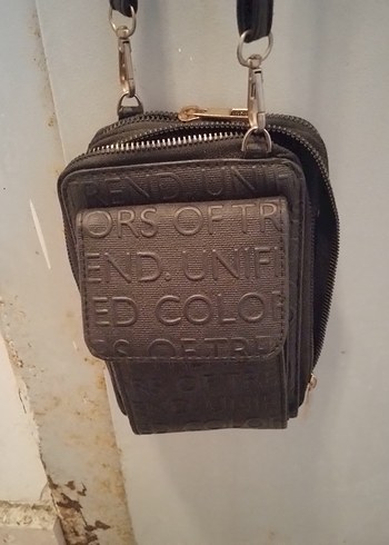 Siyah Deri Fermuarlı Kadın Çapraz Çanta - Görsel 3