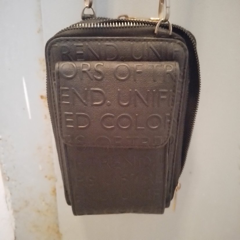 Siyah Deri Fermuarlı Kadın Çapraz Çanta - Görsel 2