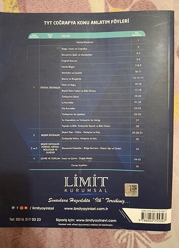  Limit yayınları tyt coğrafya 