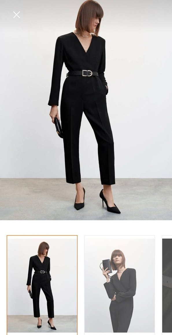 Siyah Deri Kemerli Uzun Tulum - Görsel 2