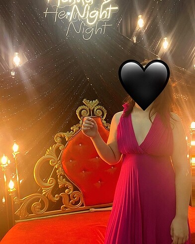 m Beden pembe Renk Zara gece elbisesi