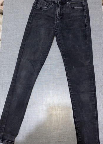 Gri Kadın Midi Boy Skinny Jean