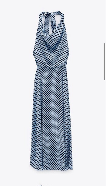 Zara XS puantiyeli elbise