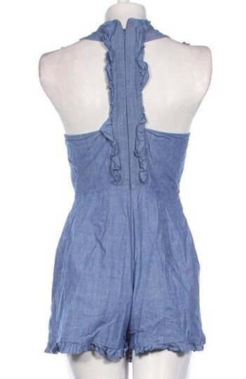 s Beden Zara denim jumpsuit