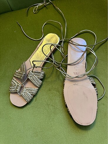 Zara Zara gold sandalet 40 numara (39 gibi)