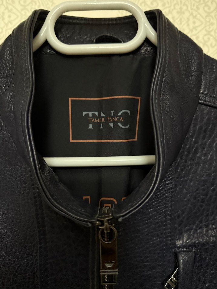 lacivert Tamer Tanca deri mont sıfır - Görsel 5