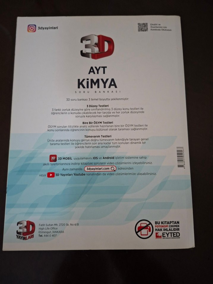 AYT Kimya Soru Bankası 3D Video Çözümlü - Görsel 2