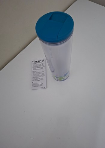 Mavi Starbucks Türkiye Temalı Plastik Tumblerdır - Görsel 4