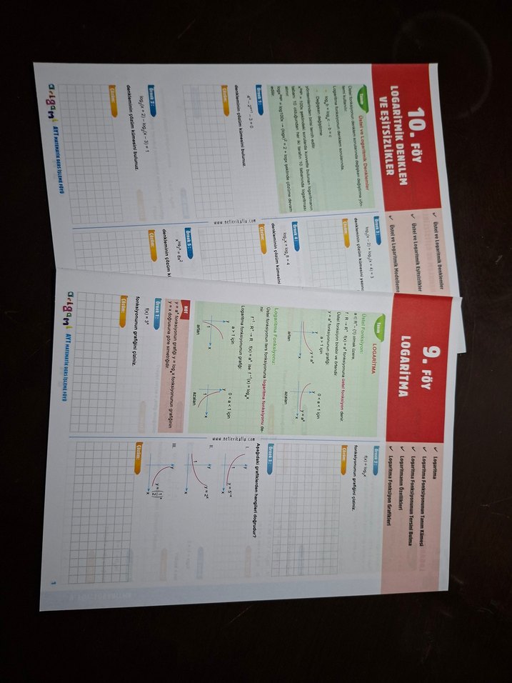 Tammat Yayınları AYT matematik Ders İşleme Föyleri - Görsel 2