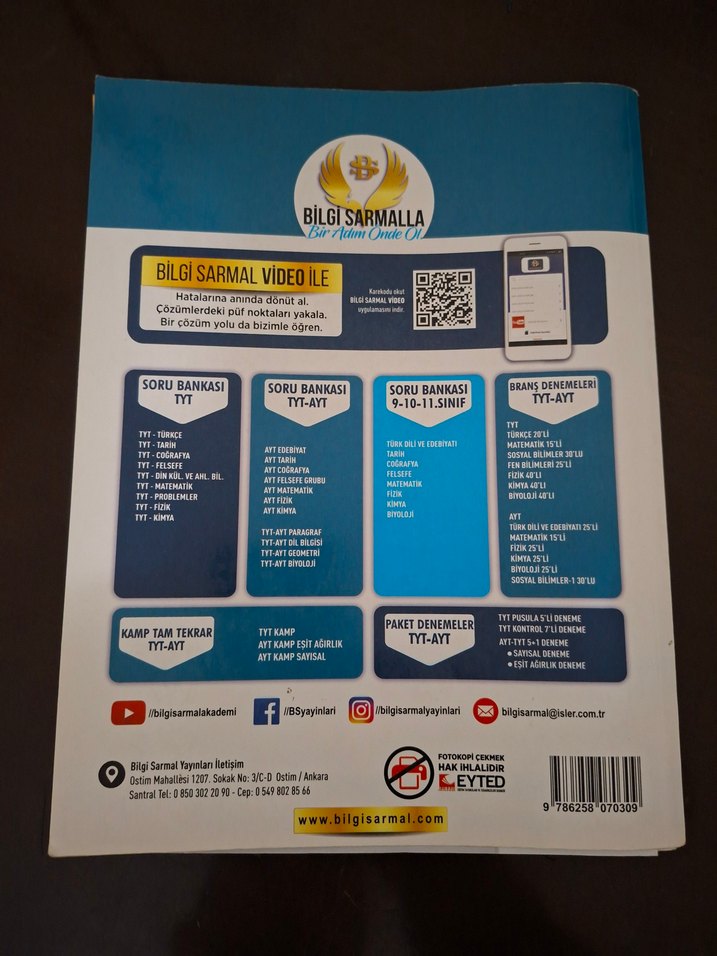 Bilgi Sarmal  AytFizik Soru Bankası - Görsel 2