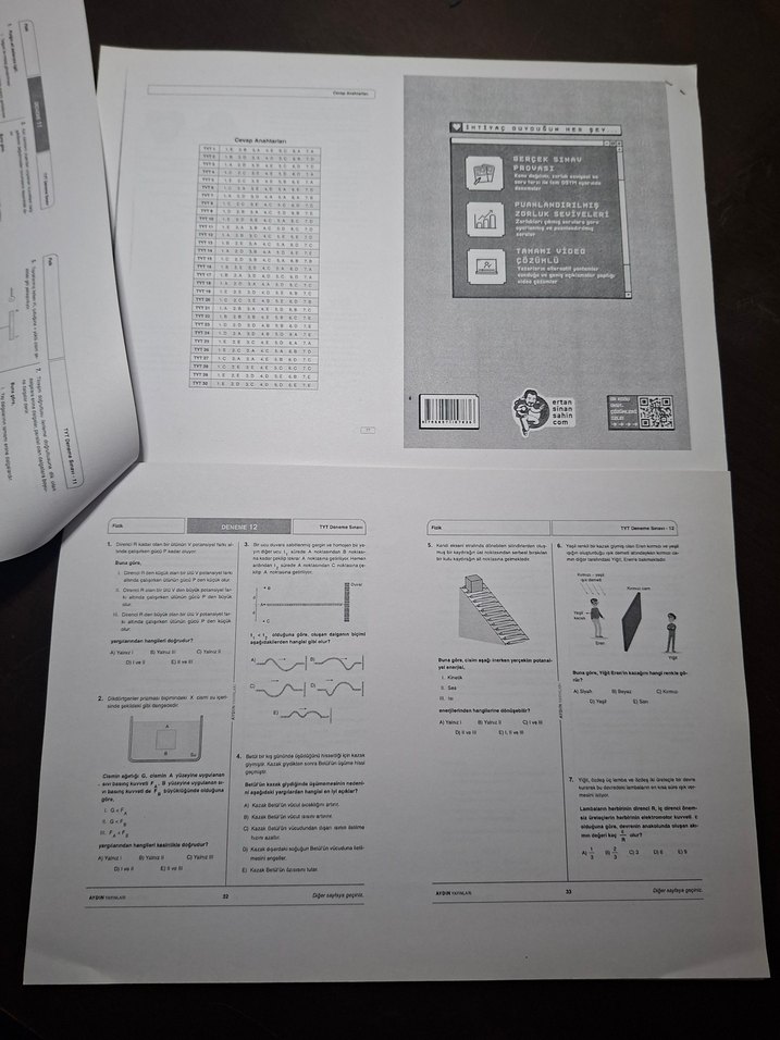 TYT Fizik Denemeleri Kitap Seti - Görsel 2
