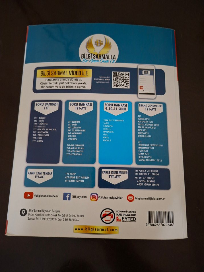 TYT Fizik Soru Bankası - Bilgi Sarmal - Görsel 2