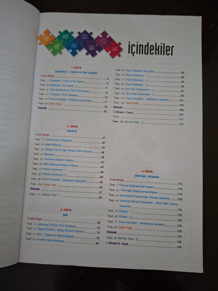 10. Sınıf Türk Dili ve Edebiyatı Soru Bankası - Görsel 2