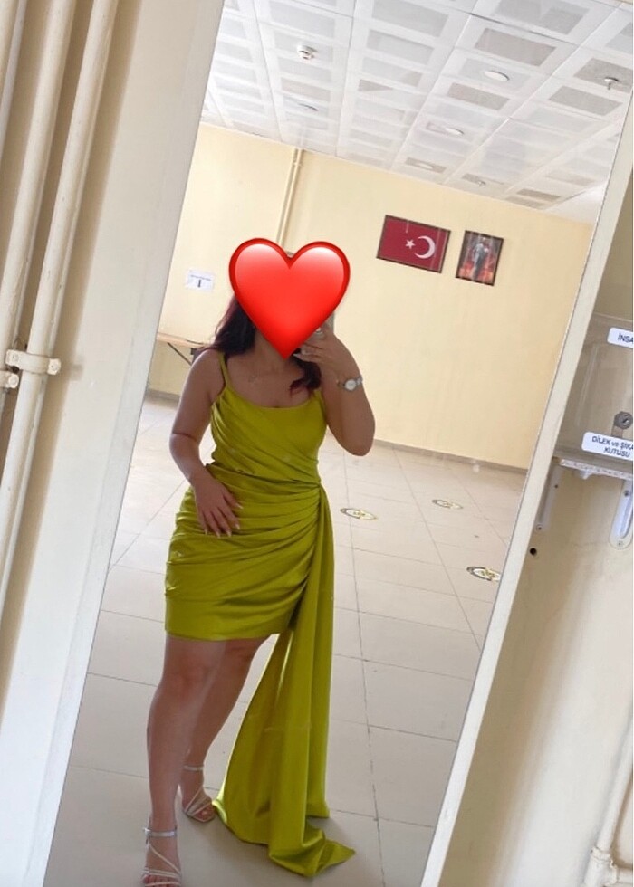 Saten elbise - Görsel 2